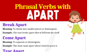 Phrasal Verbs with Apart 2