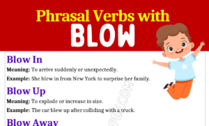 Phrasal Verbs with Blow 1