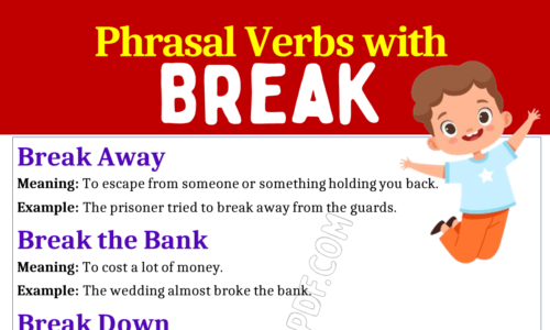 Phrasal Verbs with Break