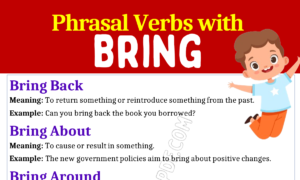 Phrasal Verbs with Bring 1