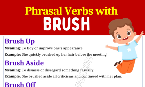 Phrasal Verbs with Brush