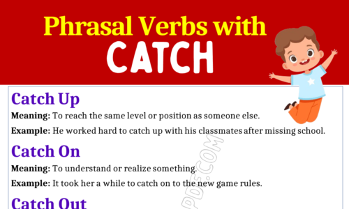 Phrasal Verbs with Catch