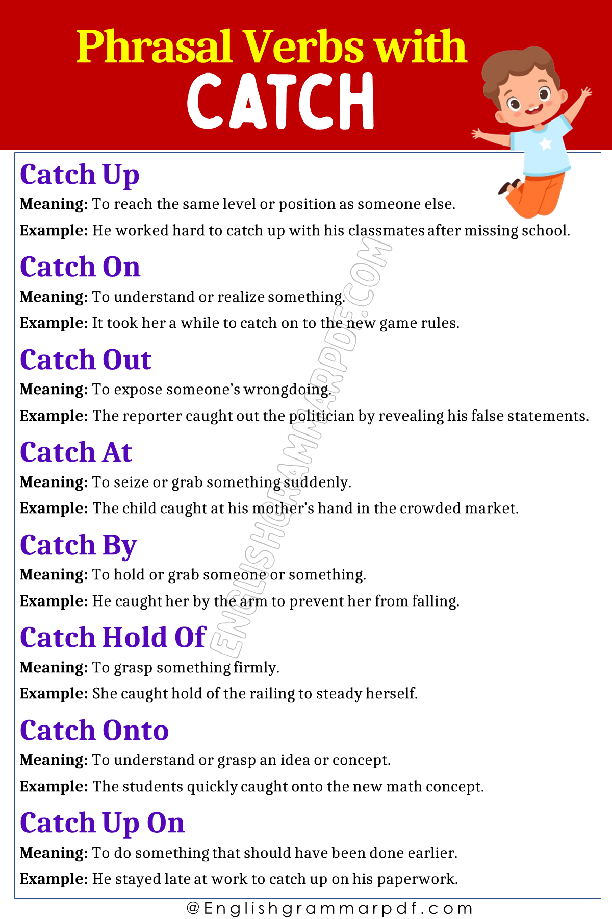 Phrasal Verbs with Catch