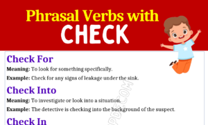 Phrasal Verbs with Check 22