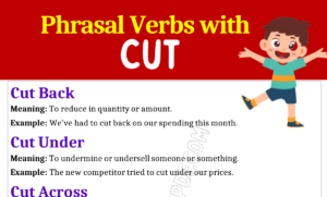 Phrasal Verbs with Cut 1