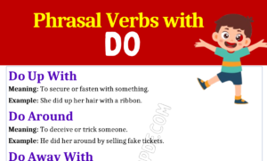 Phrasal Verbs with Do 1