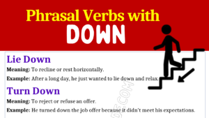 Phrasal Verbs with Down