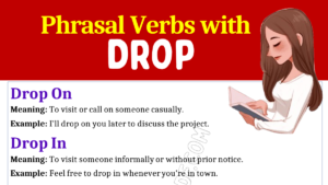 Phrasal Verbs with Drop