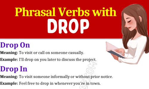 Phrasal Verbs with Drop