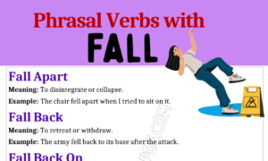 Phrasal Verbs with Fall 1