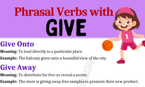 Phrasal Verbs with Give