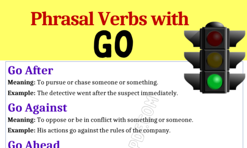 Phrasal Verbs with Go