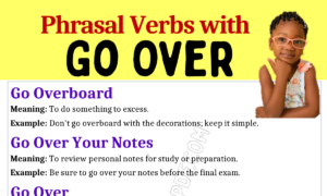 Phrasal Verbs with Go Over 1