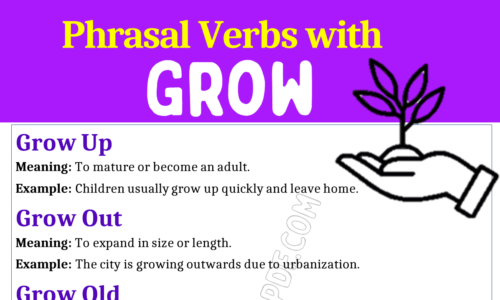 Phrasal Verbs with Grow