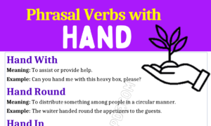 Phrasal Verbs with Hand 1