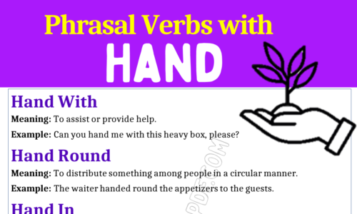 Phrasal Verbs with Hand