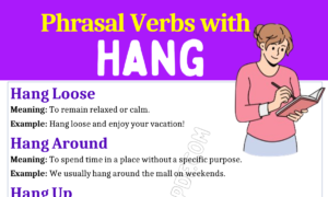 Phrasal Verbs with Hang 1