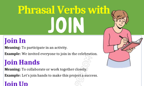 Phrasal Verbs with Join