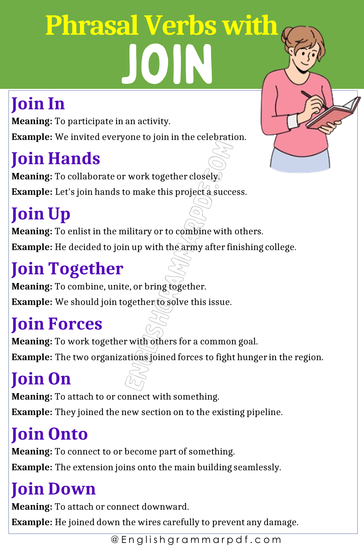 Phrasal Verbs with Join