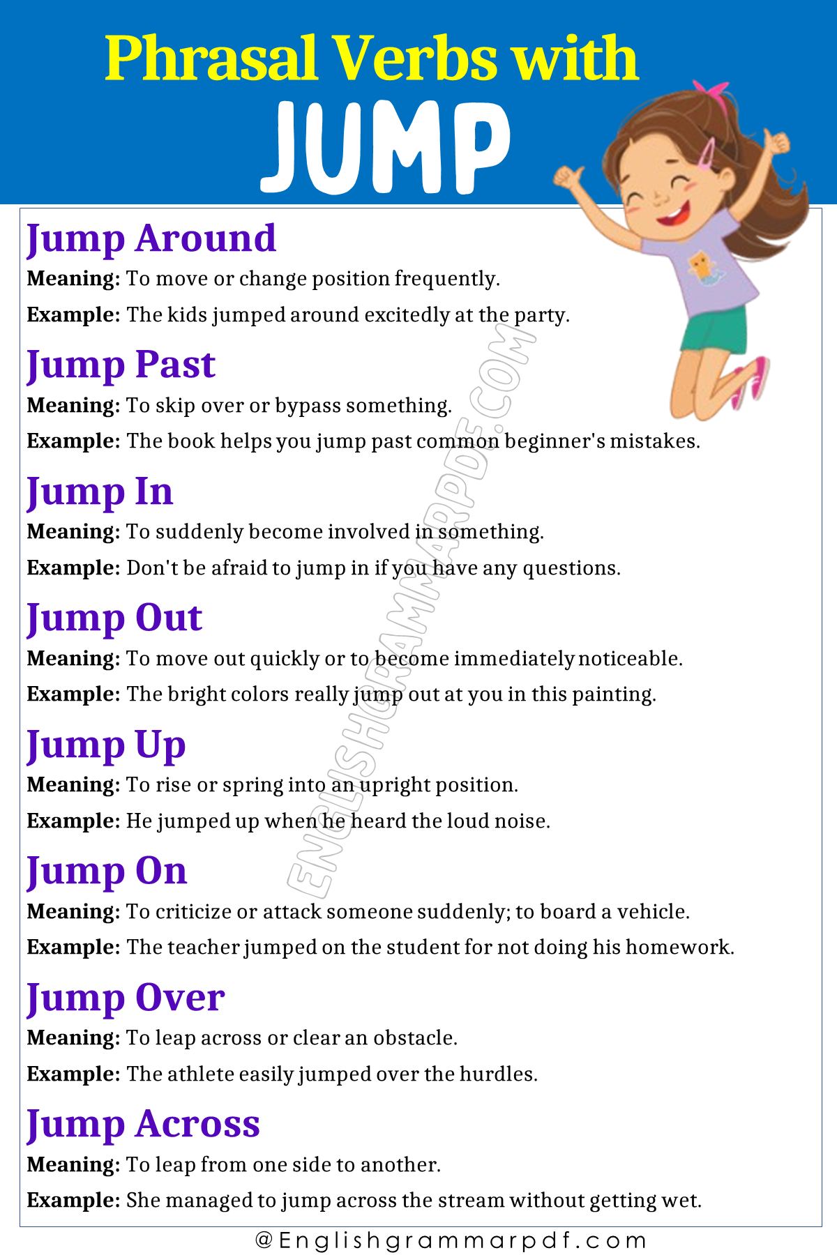 Phrasal Verbs with Jump
