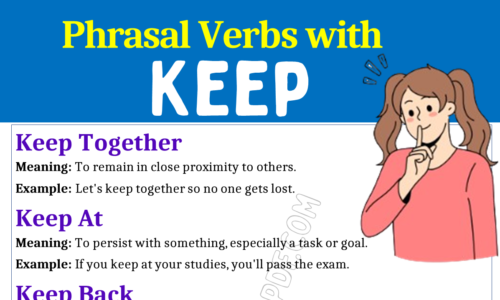 Phrasal Verbs with Keep