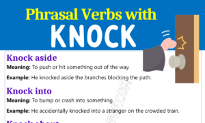 Phrasal Verbs with Knock 1