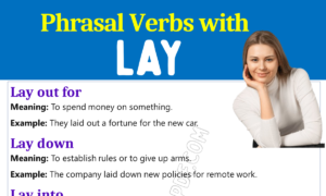 Phrasal Verbs with Lay 1