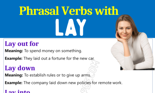 Phrasal Verbs with Lay