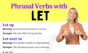 Phrasal Verbs with Let 1