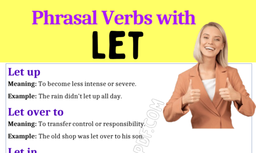 Phrasal Verbs with Let