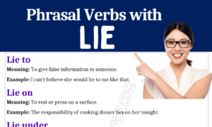 Phrasal Verbs with Lie 1