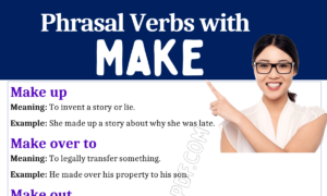 Phrasal Verbs with Make 1