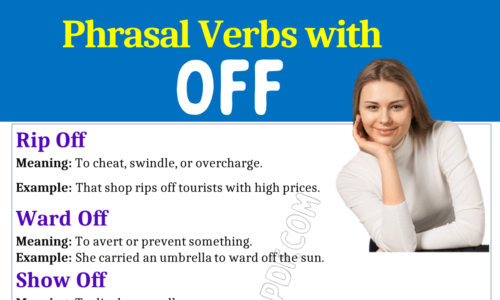 Phrasal Verbs with Off