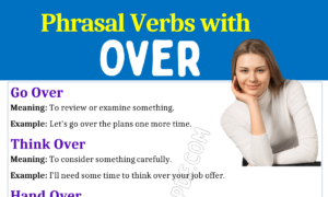 Phrasal Verbs with Over 1