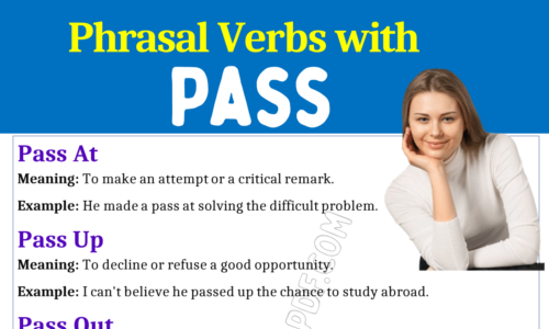 Phrasal Verbs with Pass