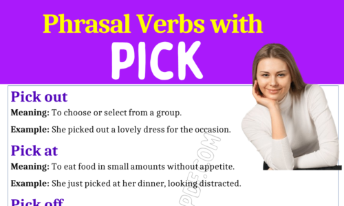 Phrasal Verbs with Pick