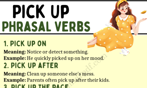 20 Phrasal Verbs with “Pick Up”