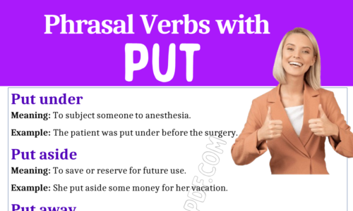 Phrasal Verbs with Put