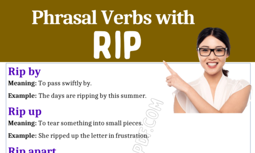 Phrasal Verbs with Rip