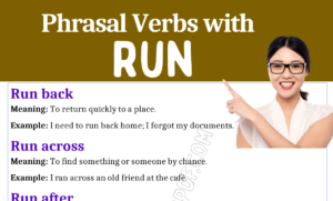 Phrasal Verbs with Run 1