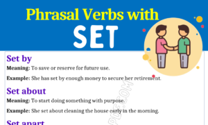 Phrasal Verbs with Set 1