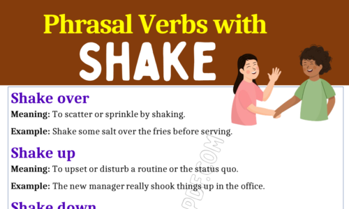 Phrasal Verbs with Shake