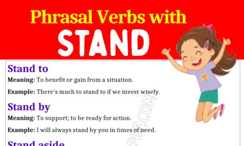 Phrasal Verbs with Stand