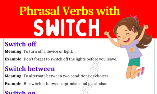 Phrasal Verbs with Switch