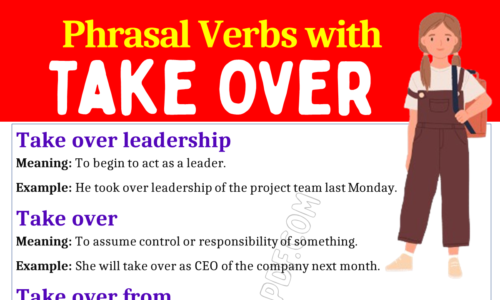 Phrasal Verbs with Take Over