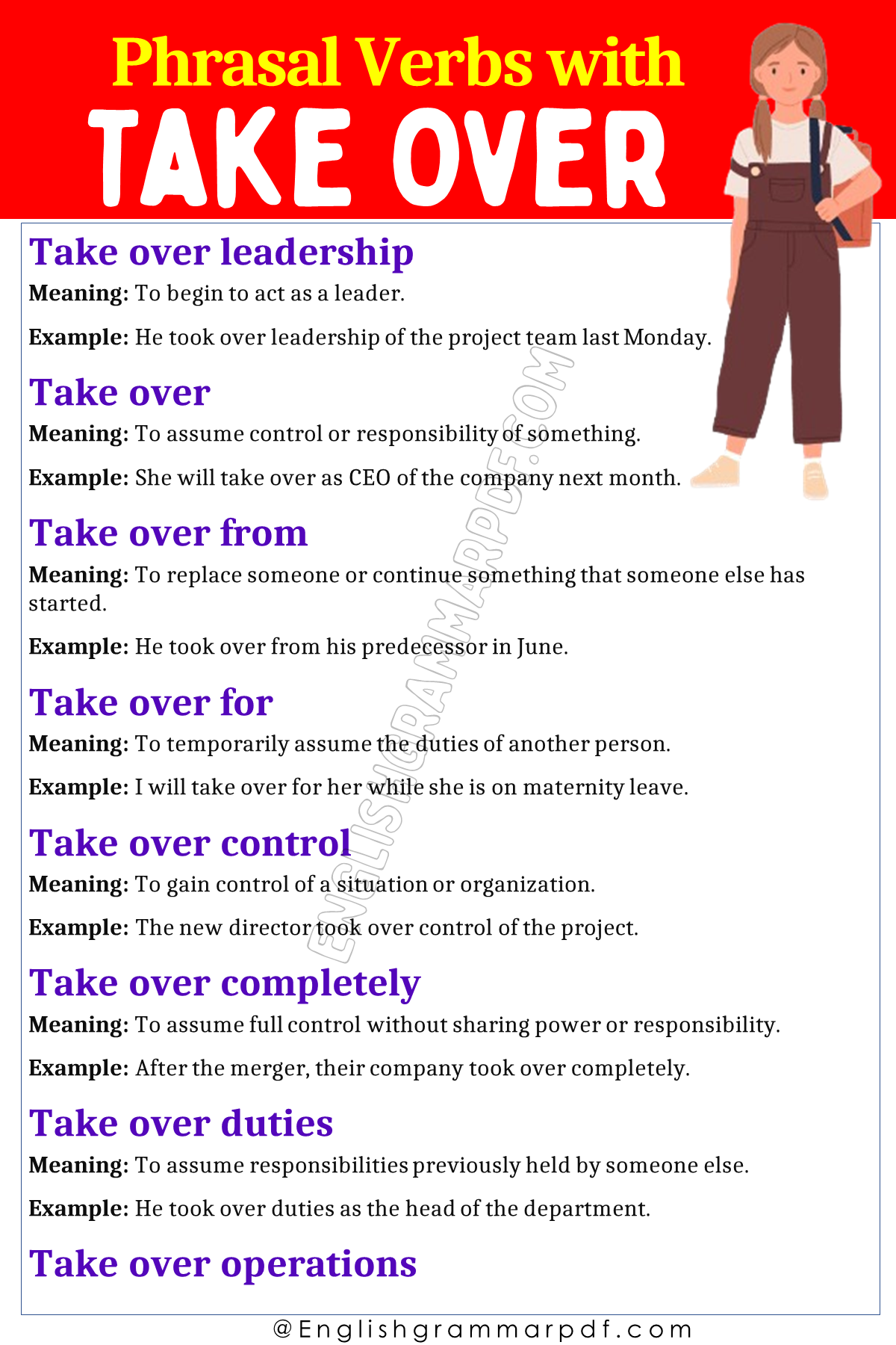 Phrasal Verbs with Take Over