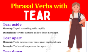 Phrasal Verbs with Tear 1