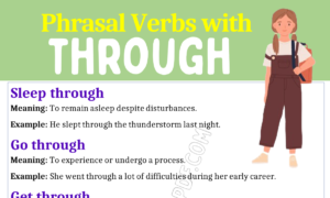 Phrasal Verbs with Through 1