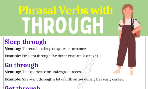 Phrasal Verbs with Through