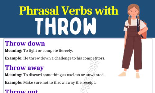 Phrasal Verbs with Throw